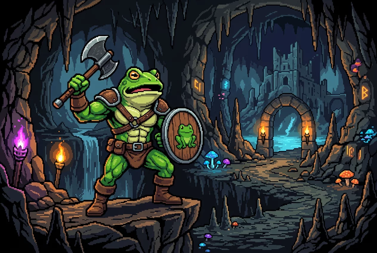 Battle Frogs Dendy sprite detail