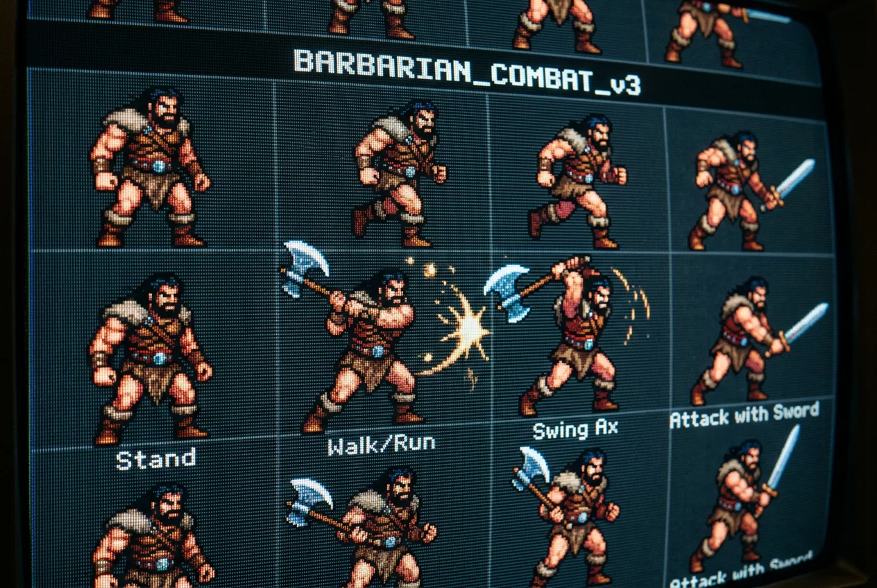 Golden Fantasy Sega sprite detail
