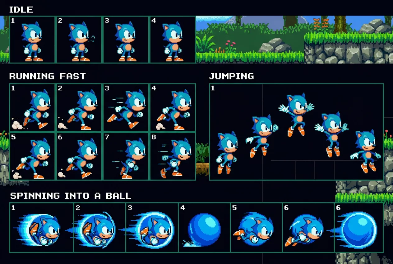 Hedgehog Speed Run hardware schematic