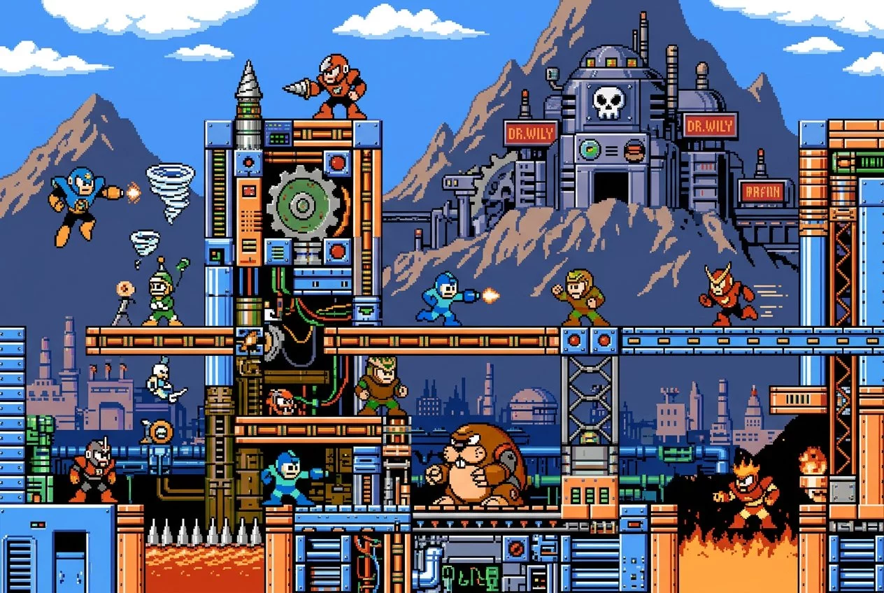 Mega Man 2 Dendy Robot