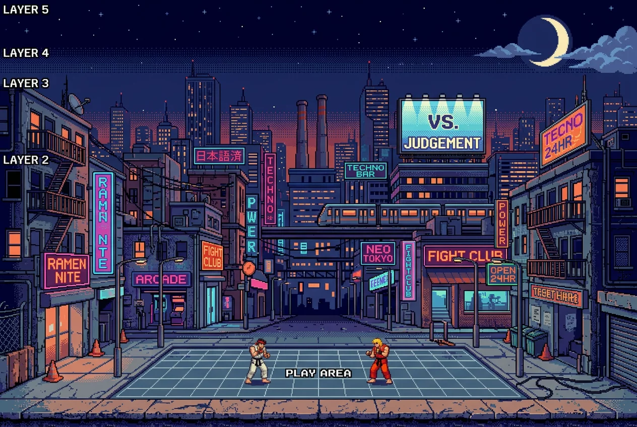 Street Brawlers 16-bit hardware schematic